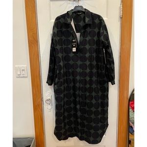 Marimekko Uniqlo button up flannel dress xl